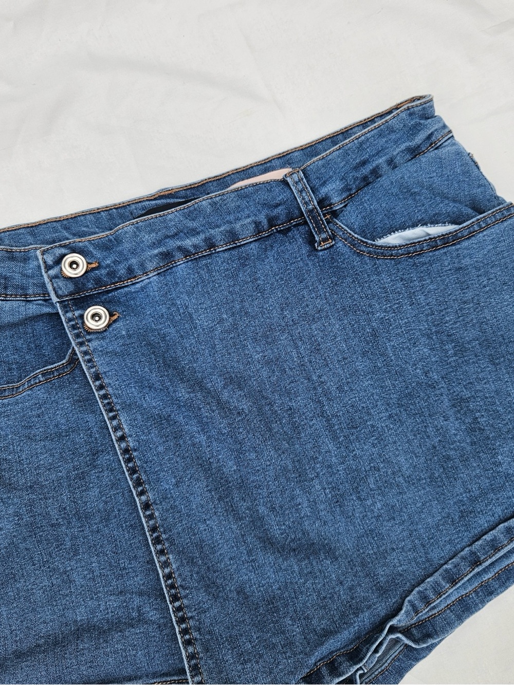 Y2K style Blue denim Jean skort